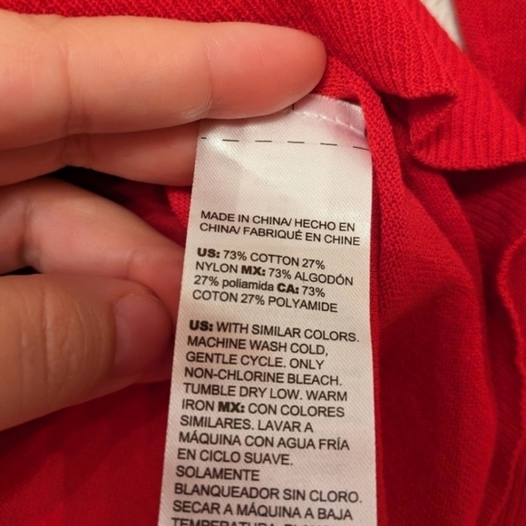 Chico's Three Button Cardigan Sweater  Office Career  Layering Red Razberry L - Picture 5 of 7